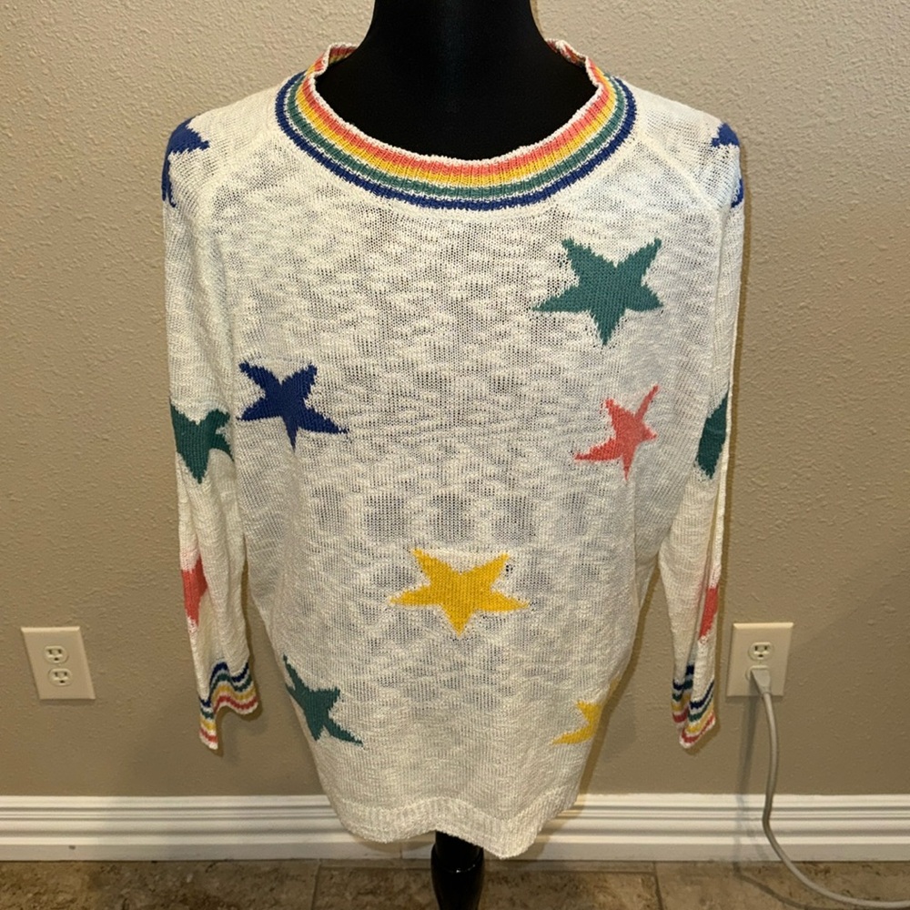 Jodifl cream sweater with stars